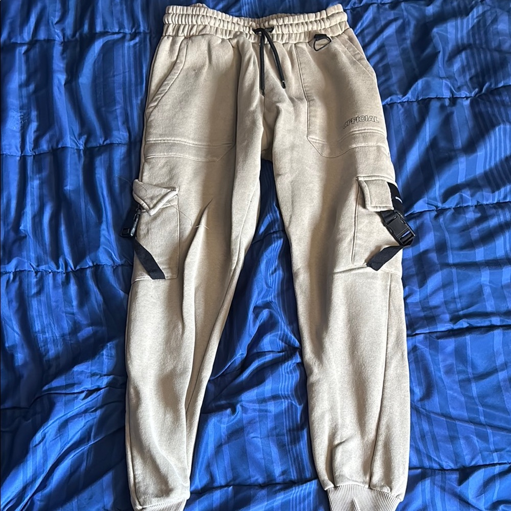 Men's Beige Sweatpant Joggers